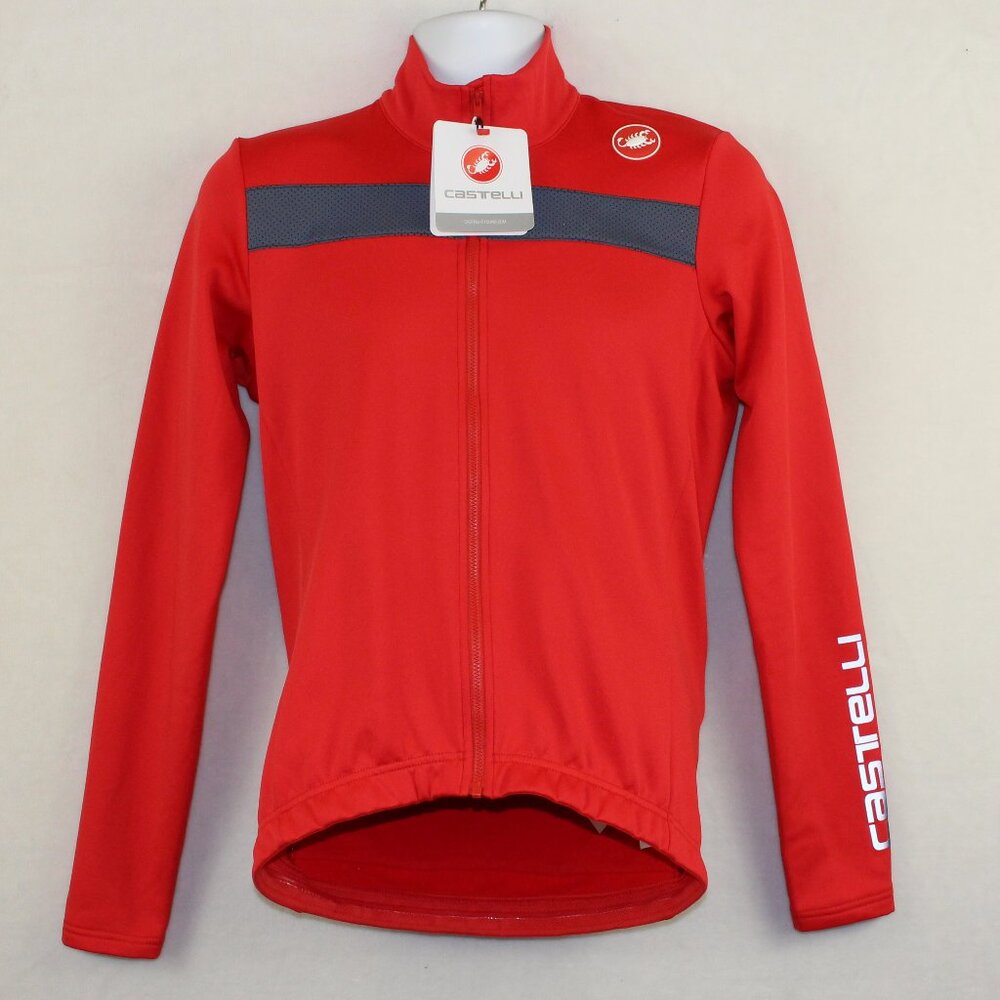 New Castelli Puro 3 Long Sleeve Bike Cycling Racing Zip Jersey (Men Medium)